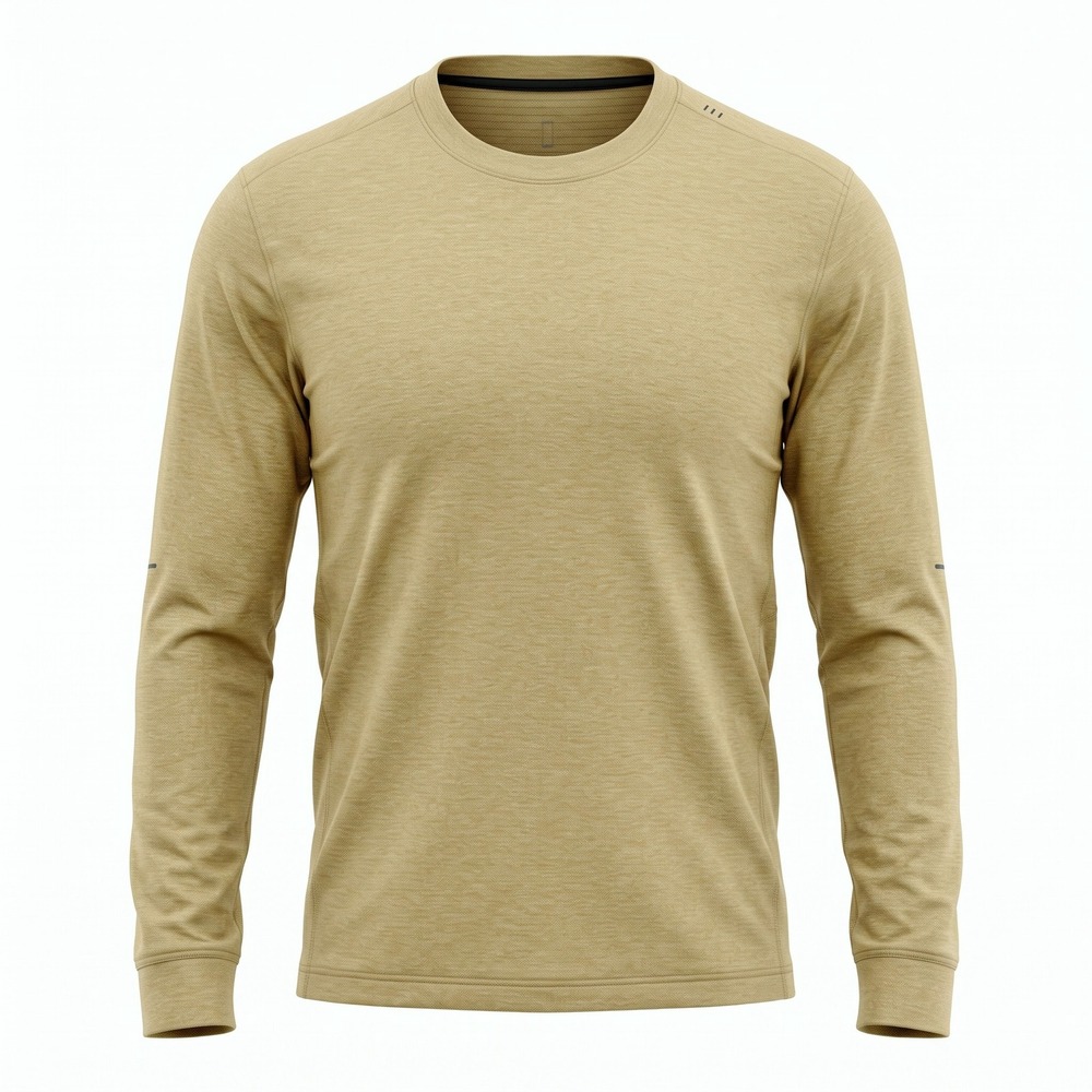 Lululemon Drysense Long Sleeve T-Shirt Men XXL Bronze Green Heathered Activewear